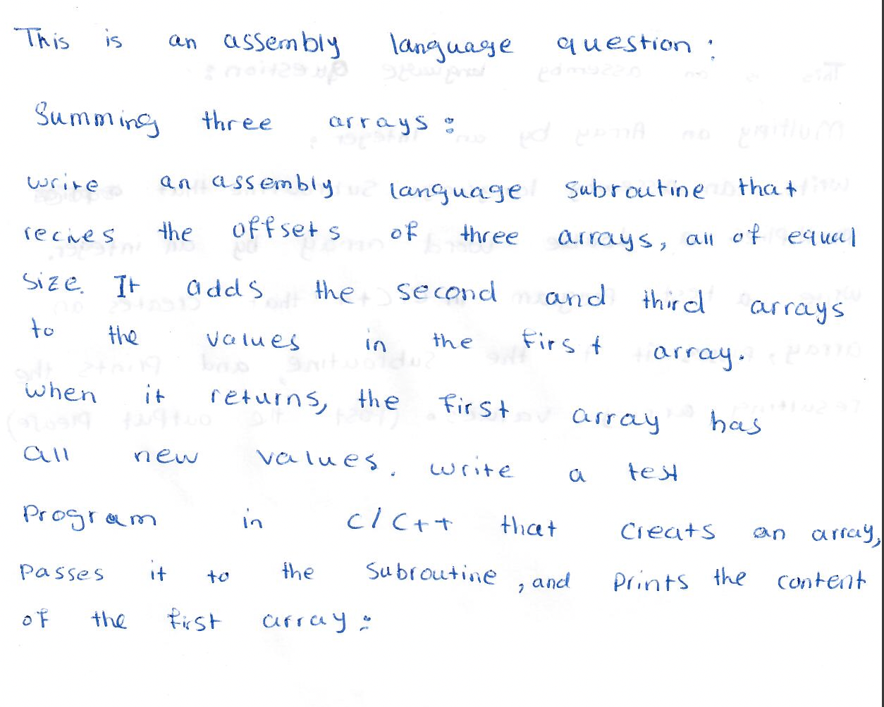 Solved This is an assembly \ language question po Summing | Chegg.com