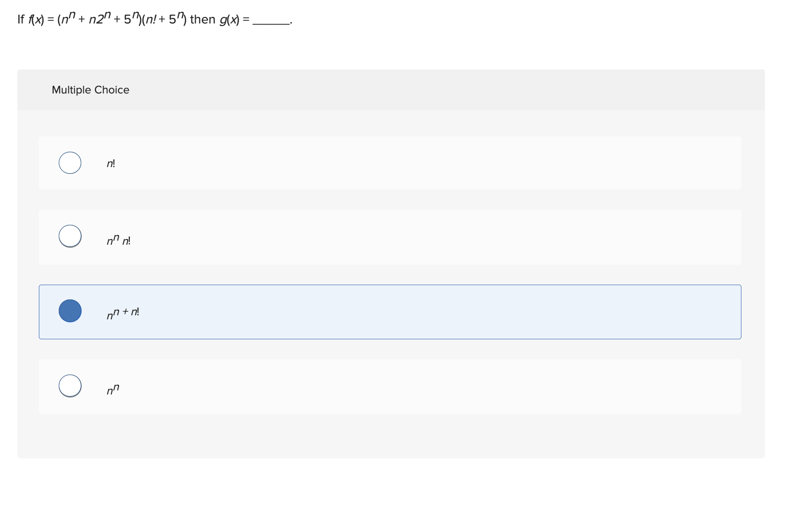 Solved Fxnnn2n5nn5n Then Gx Multiple Choice N 6329