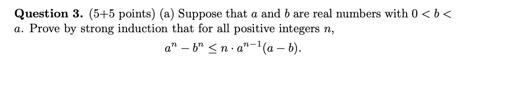 Solved Question 3. (5+5 Points) (a) Suppose That A And B Are | Chegg.com