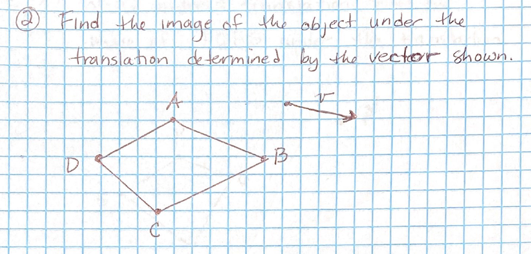 Solved Find the image of the object under the translation | Chegg.com