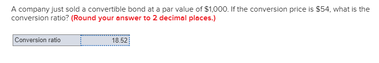 Solved A company just sold a convertible bond at a par value | Chegg.com