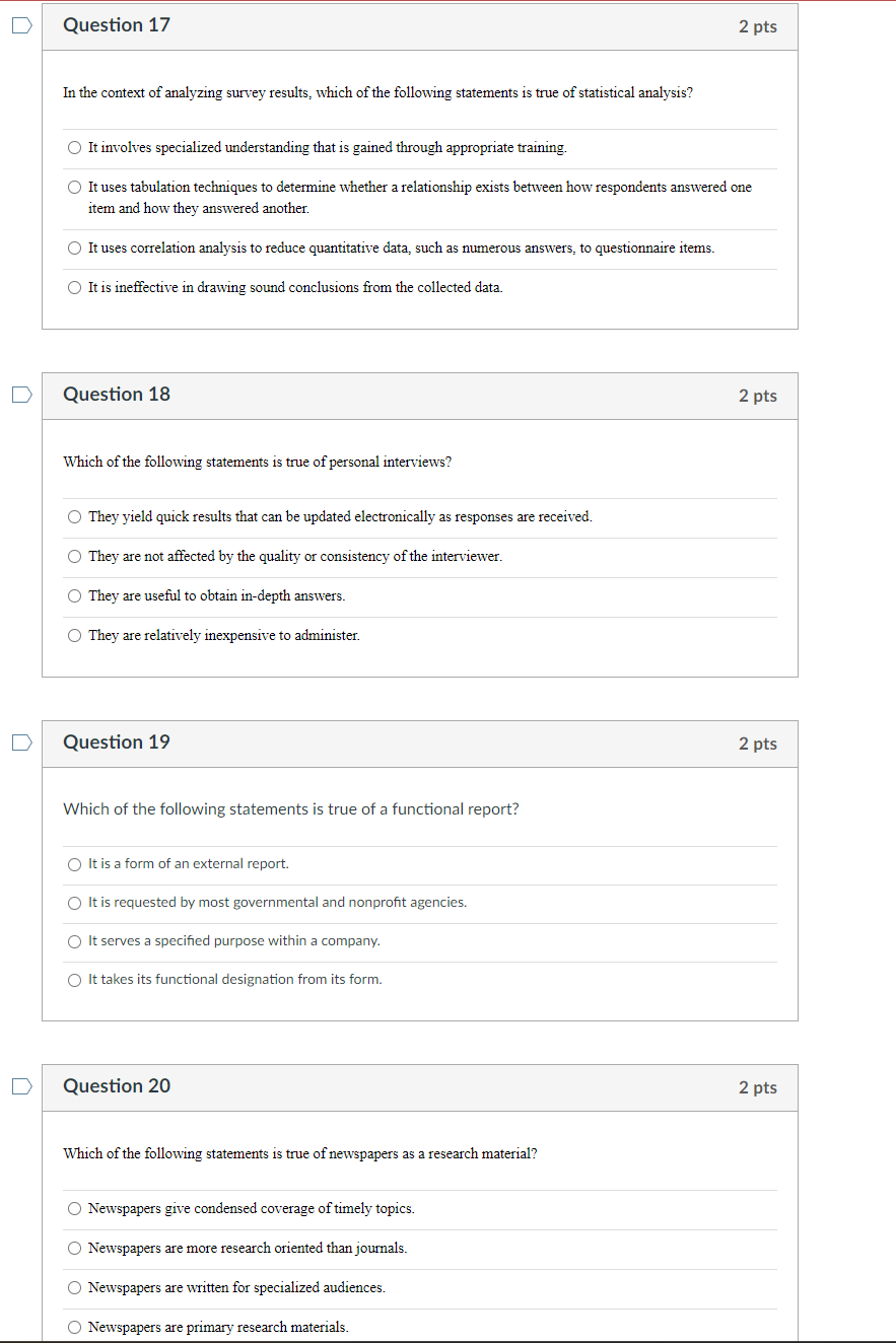 Questioning Existence in Start Survey 