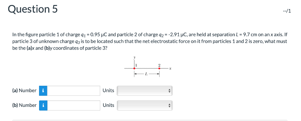 Solved Question 5 In The Figure Particle 1 Of Charge Q1-0.95 | Chegg.com