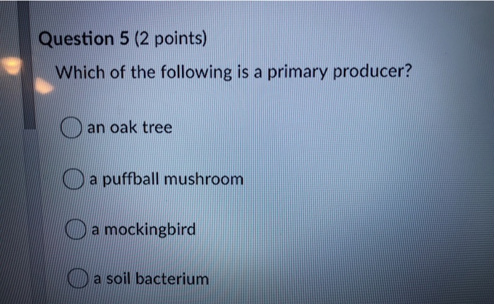 Solved Question 2 (2 points) Which of the following | Chegg.com
