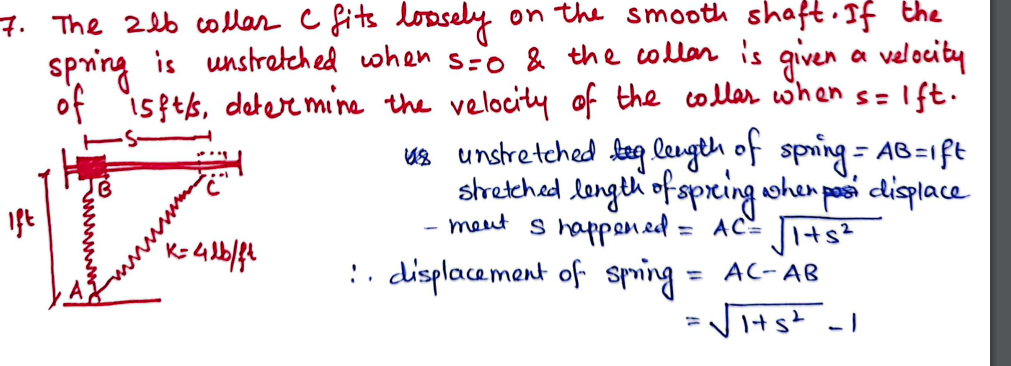 Solved 7. The 2lb collar C fits loosely on the smooth shaft. | Chegg.com