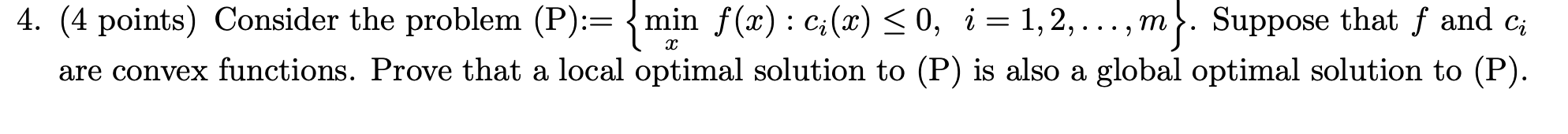Solved (4 ﻿points) ﻿Consider the problem | Chegg.com