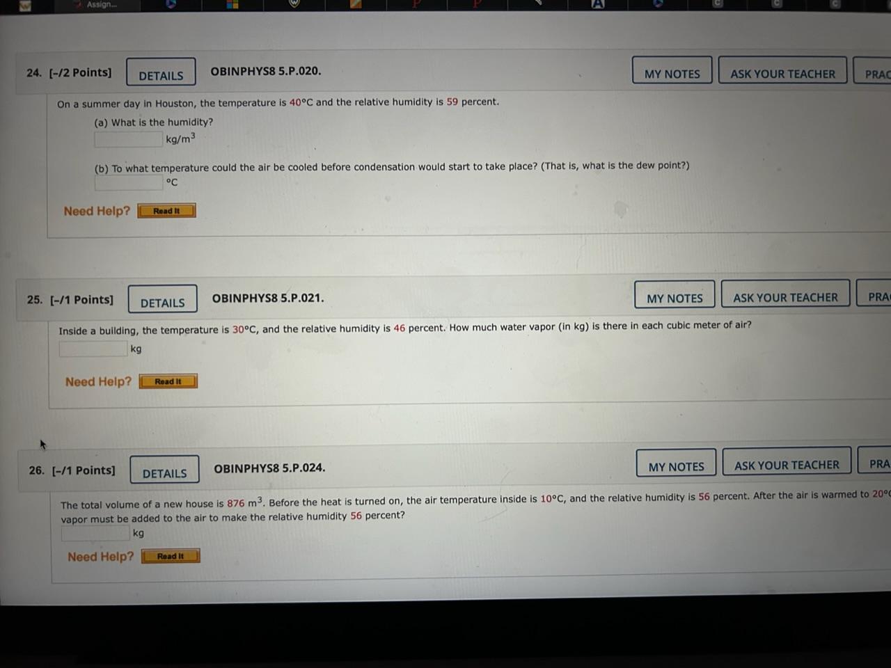 Solved On a summer day in Houston, the temperature is 40∘C
