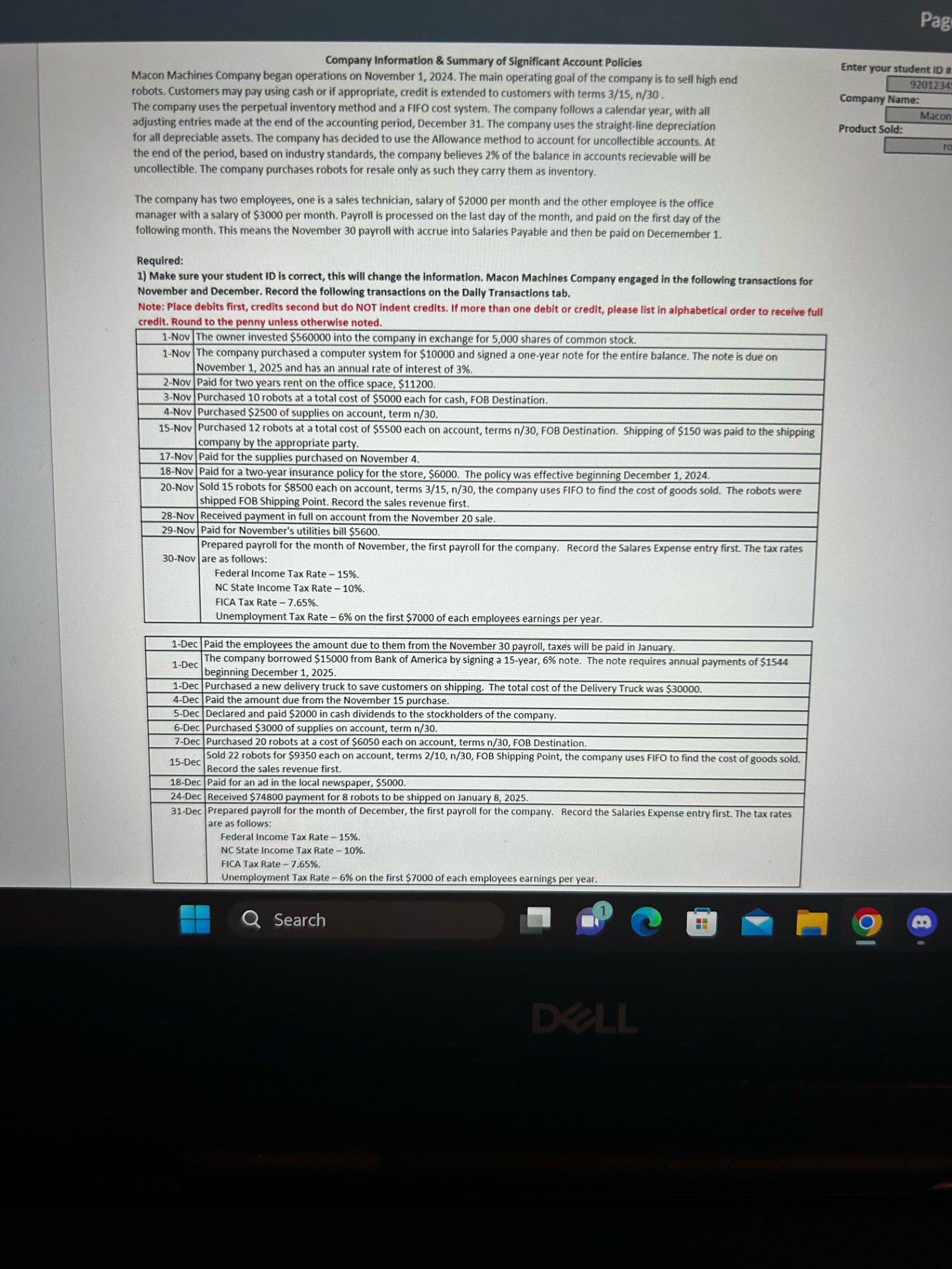 Company Information \& Summary of Significant Account | Chegg.com