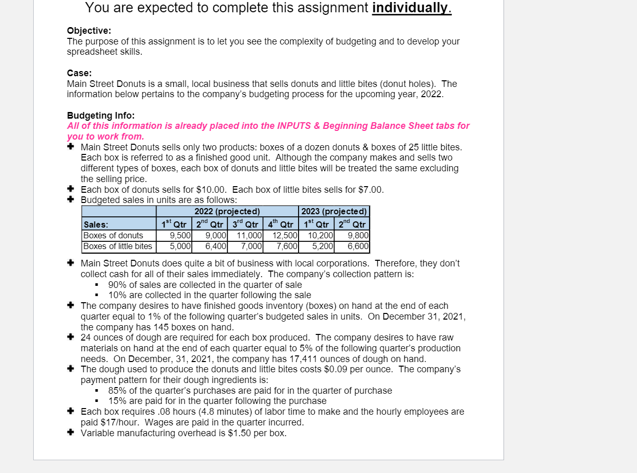 You are expected to complete this assignment | Chegg.com