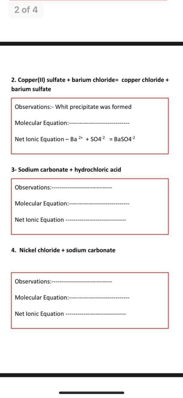 Solved Chemy 106 DATA SHEET Experiment 5 Chemical Reactions | Chegg.com