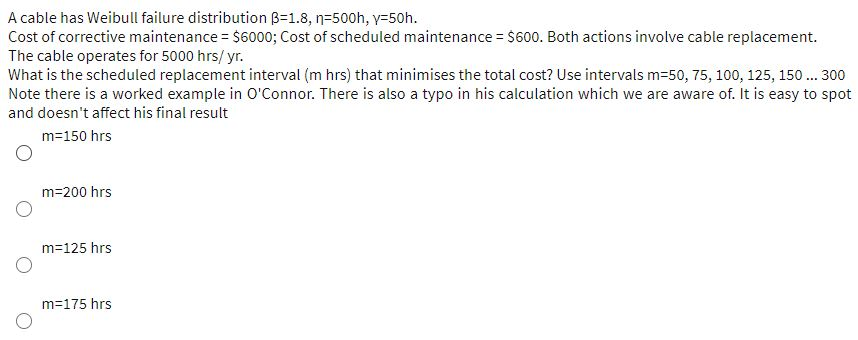 Solved Before the excavators were purchased, a reliability | Chegg.com