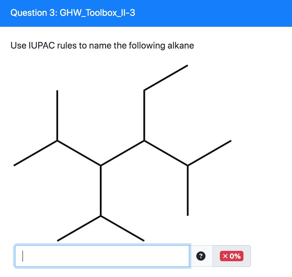 Solved Use IUPAC rules to name the following alkane | Chegg.com