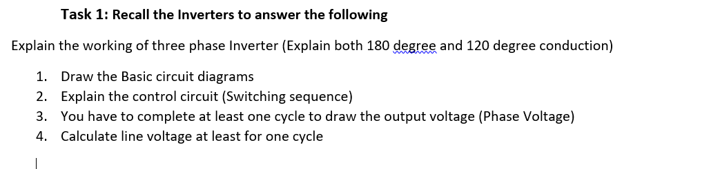 Solved Task 1: Recall the Inverters to answer the following | Chegg.com