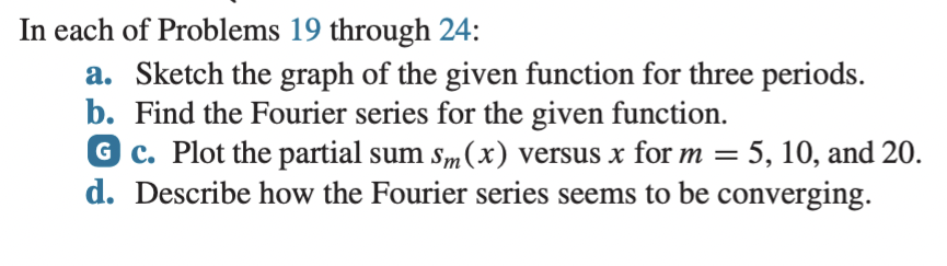 Solved In Each Of Problems 19 Through 24: A. Sketch The | Chegg.com