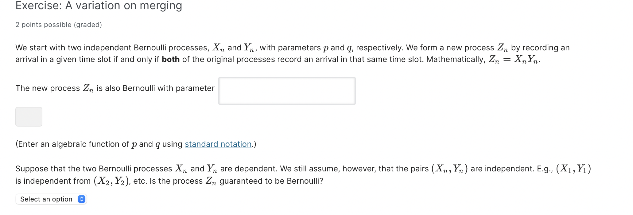 Solved Exercise: A Variation On Merging 2 Points Possible | Chegg.com