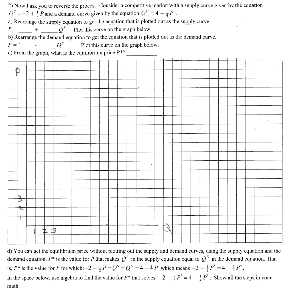 Solved 2) Now I ask you to reverse the process. Consider a | Chegg.com