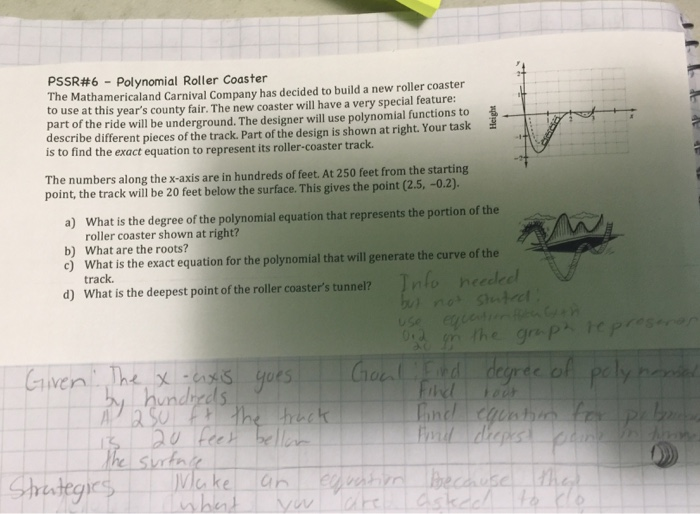 PSSR6Polynomial Roller Coaster The Mathamericaland