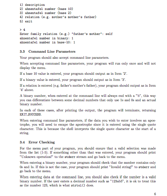 Solved The program must be written in C and compiled with | Chegg.com