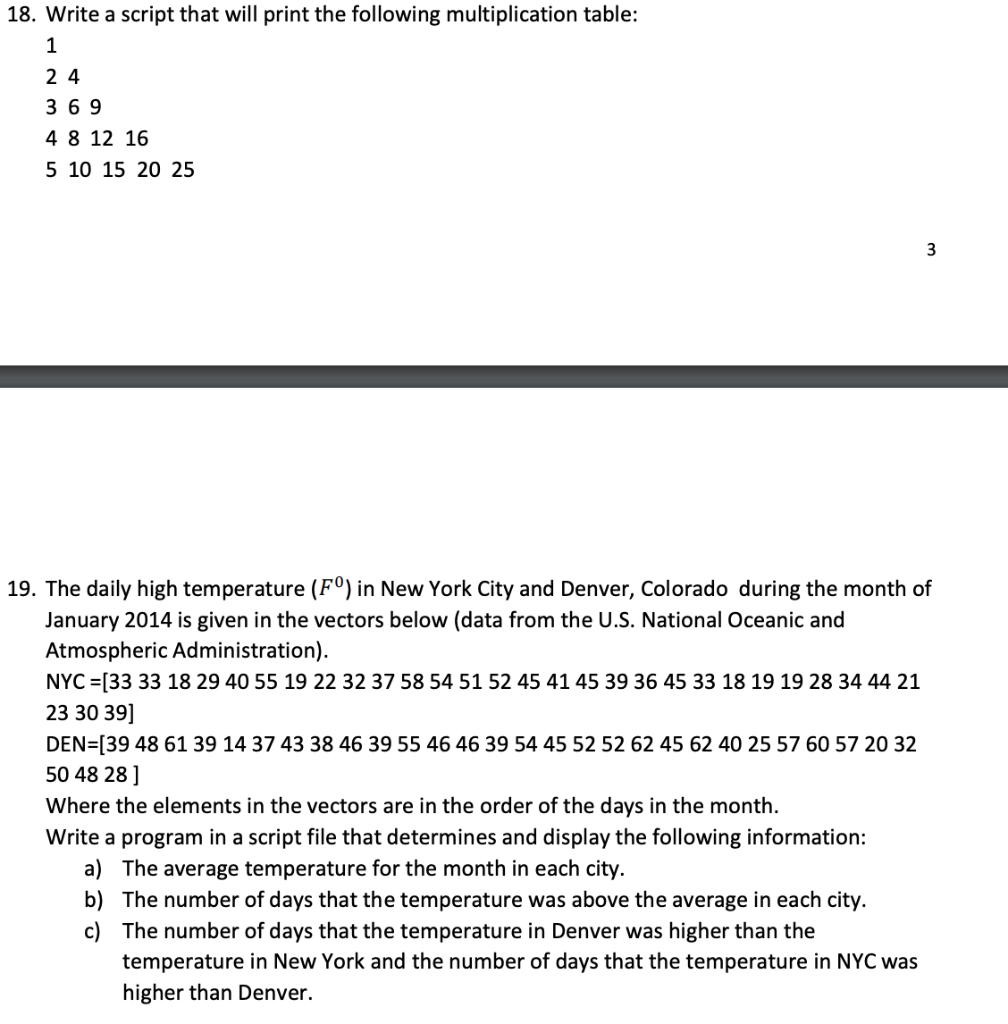 Solved 4. Create a variable N that is a column vector with | Chegg.com
