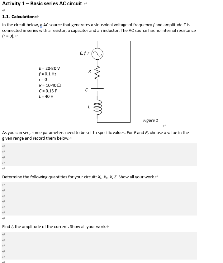 Solved Find The Amplitude Of The Voltages Across Each Ele Chegg Com