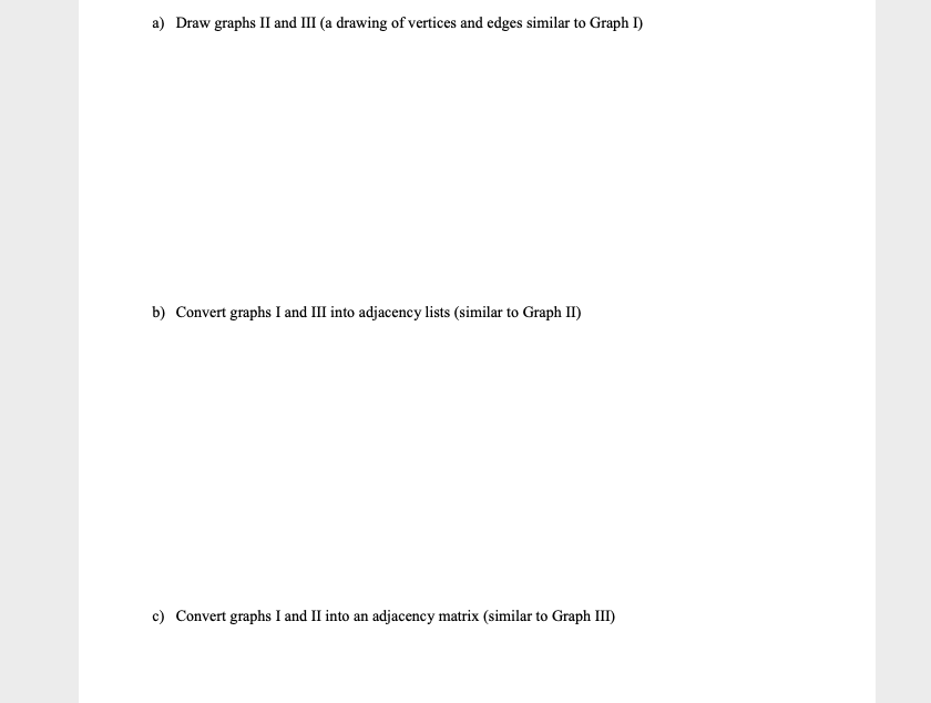 Solved 1. Consider the following graphs presented in three | Chegg.com