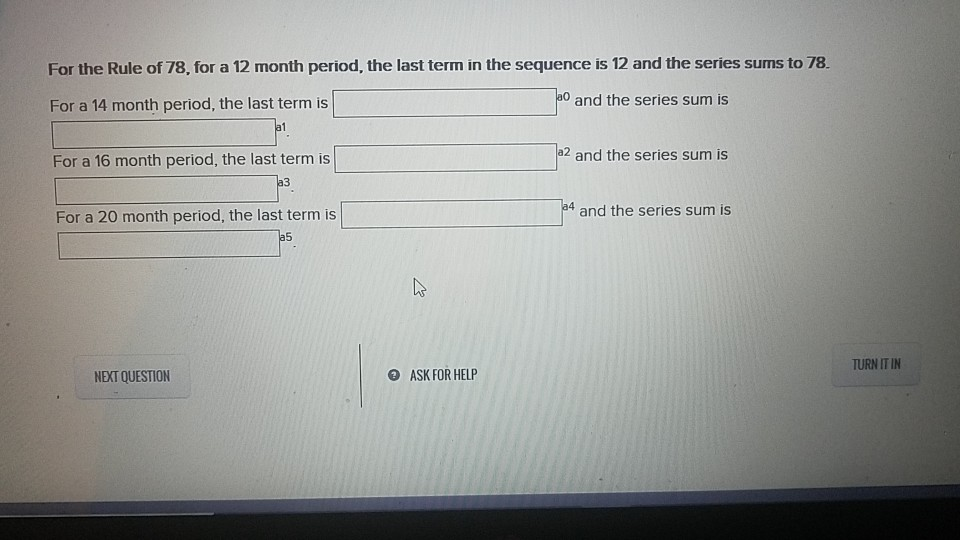 Solved For the Rule of 78, for a 12 month period, the last | Chegg.com