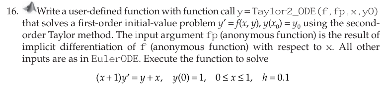Solved Write a user-defined function with function call y= | Chegg.com