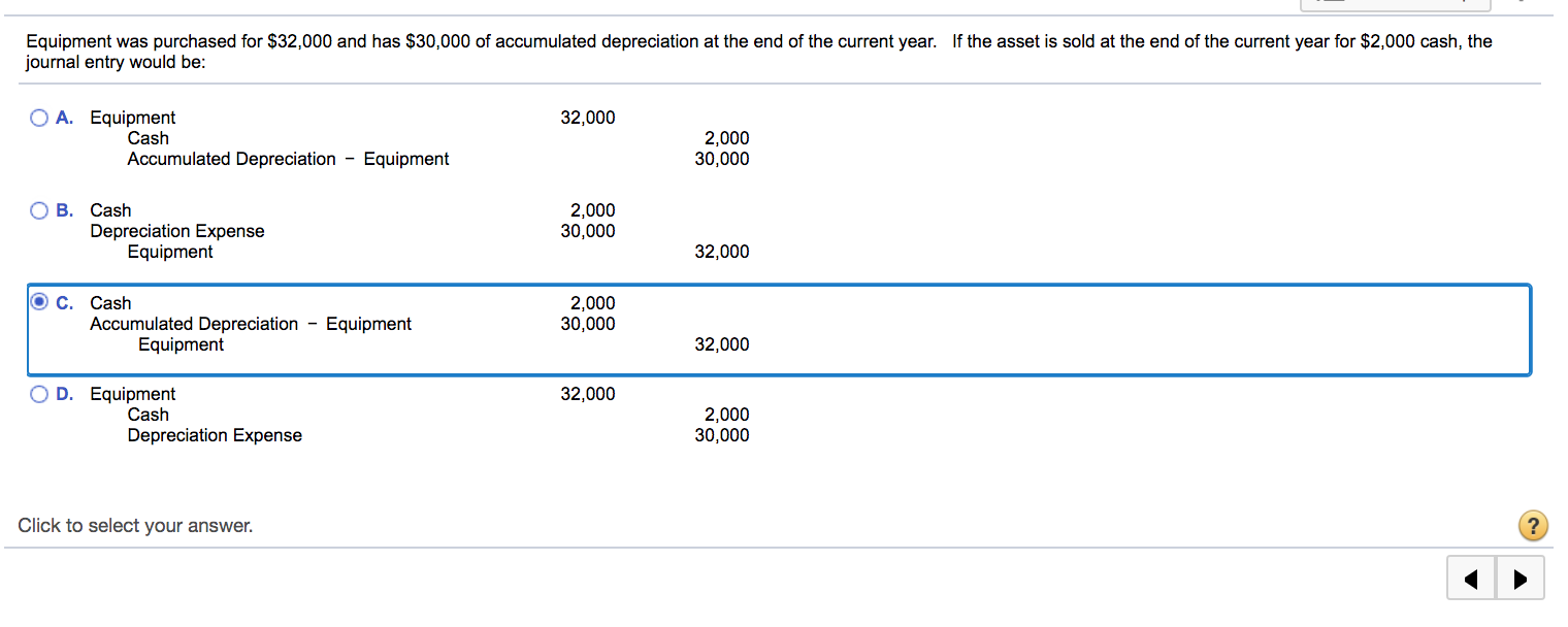 Solved Equipment was purchased for $32,000 and has $30,000 | Chegg.com