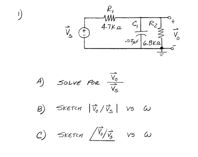 Solved Cz U 4 7ke 1 Out 6 8krl A Solve For T O B Ske Chegg Com