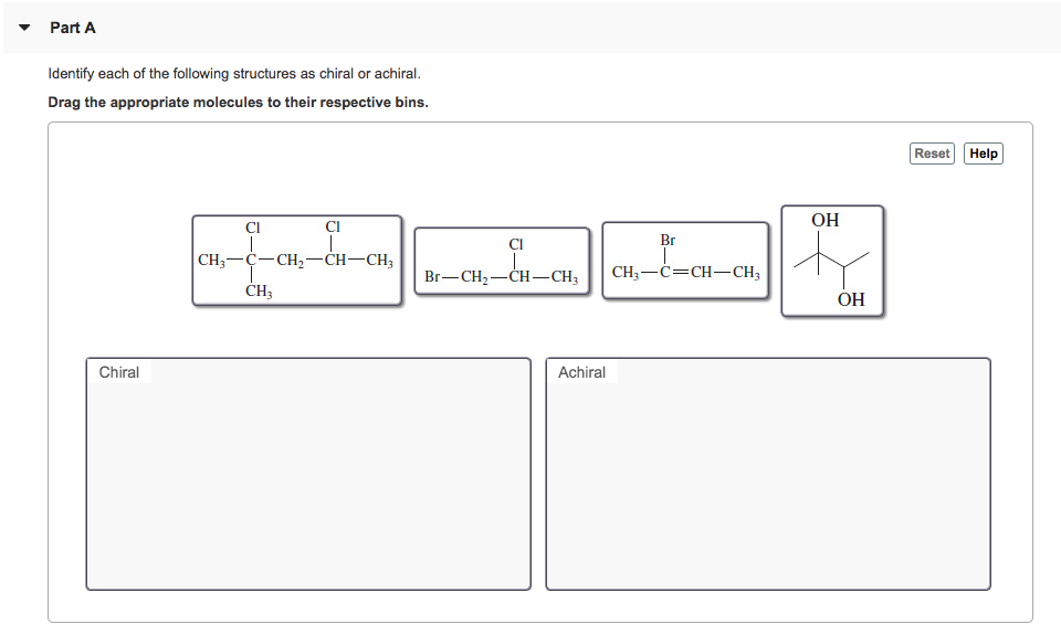 Solved Part A Identify each of the following structures as | Chegg.com