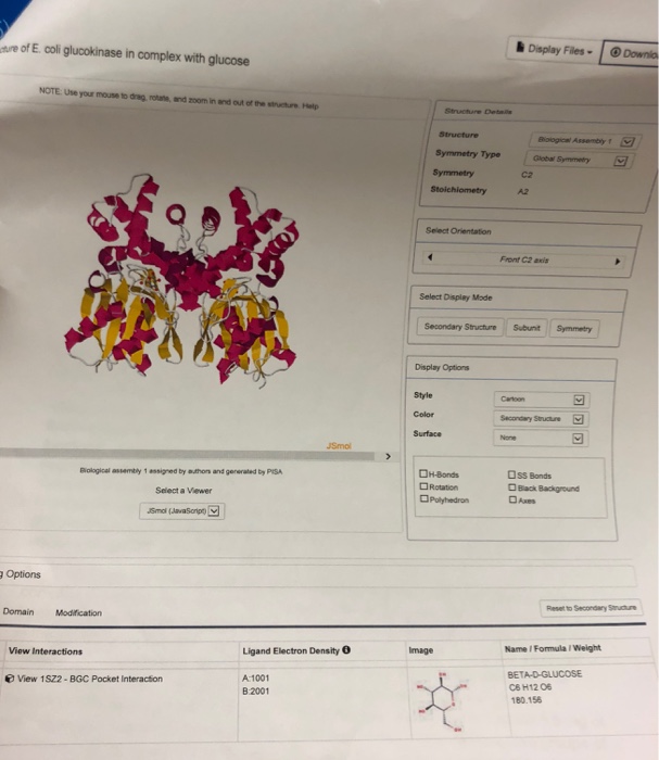 Solved 4. Secondary Structures and Domains. Attached are | Chegg.com
