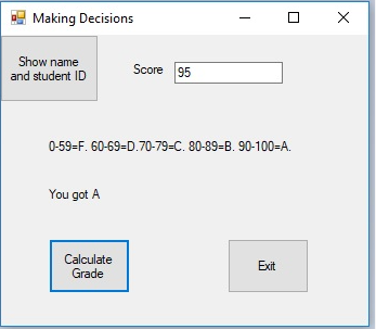 Solved Create an application in visual basic that allows the | Chegg.com