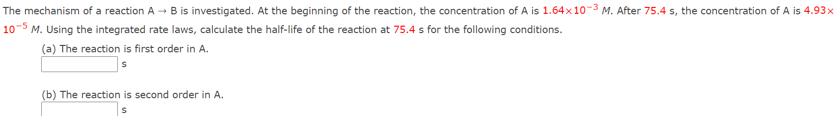 Solved The mechanism of a reaction A + B is investigated. At | Chegg.com