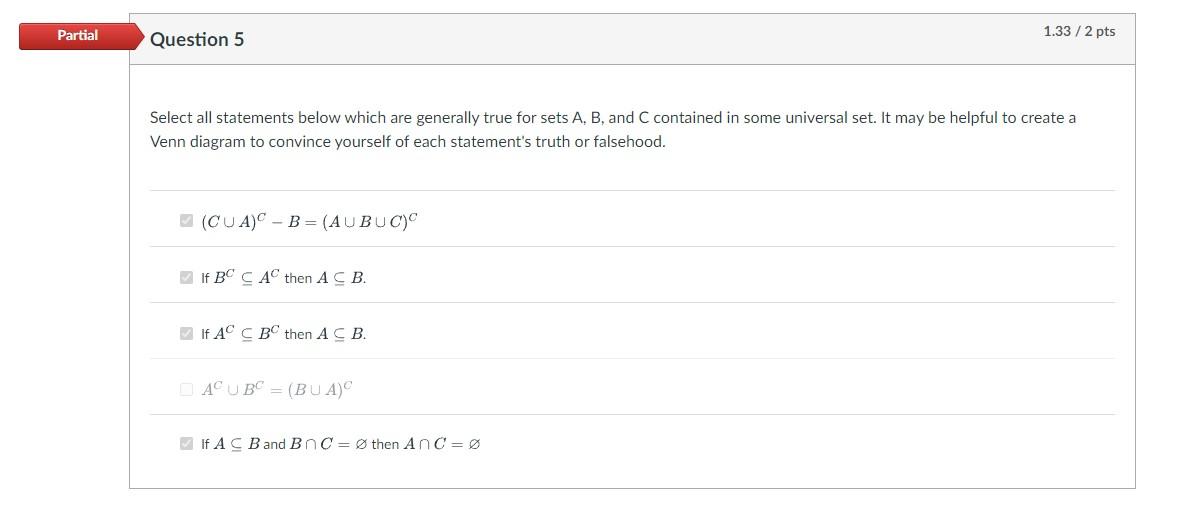 Solved Select All Statements Below Which Are Generally True | Chegg.com