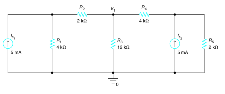 Solved Use the superposition principle to find voltage v1 in | Chegg.com