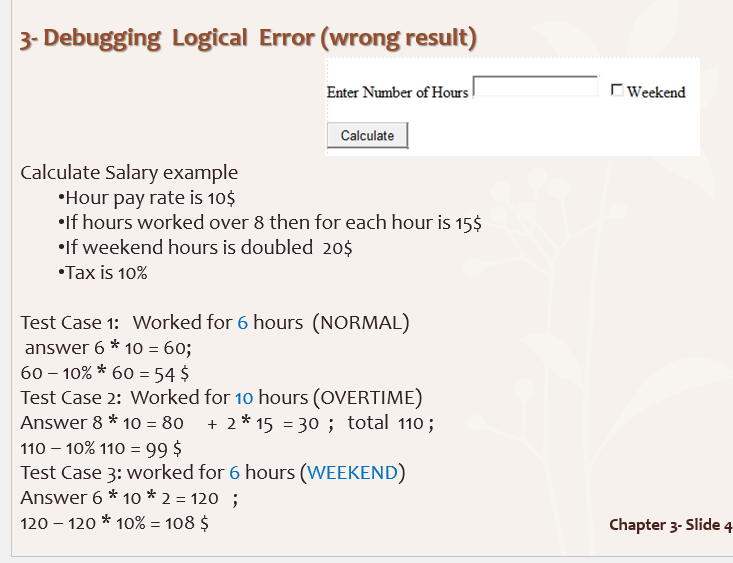 Solved location3- Debugging Logical Error (wrong result) | Chegg.com