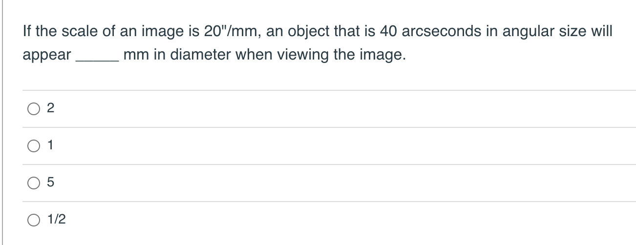 Solved If the scale of an image is 20