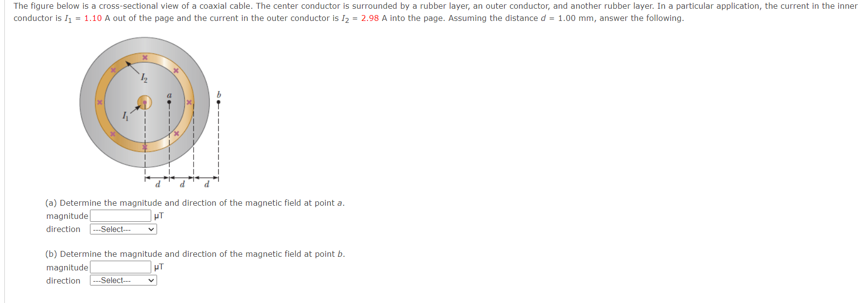 Solved Calculate the magnitude of the magnetic field at a | Chegg.com