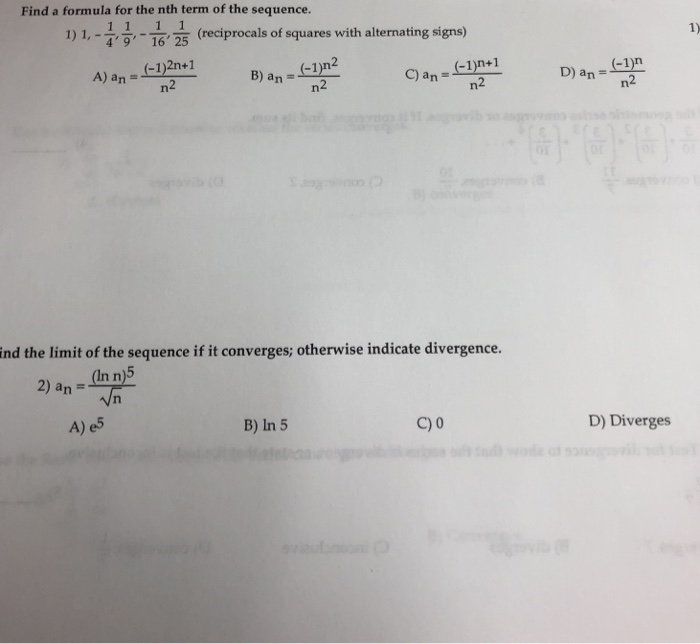 Solved Find a formula for the nth term of the sequence. 1,16 | Chegg.com