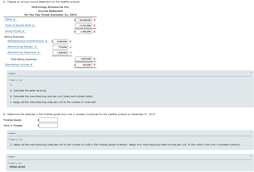 Solved Flow of Costs and Statement Technology