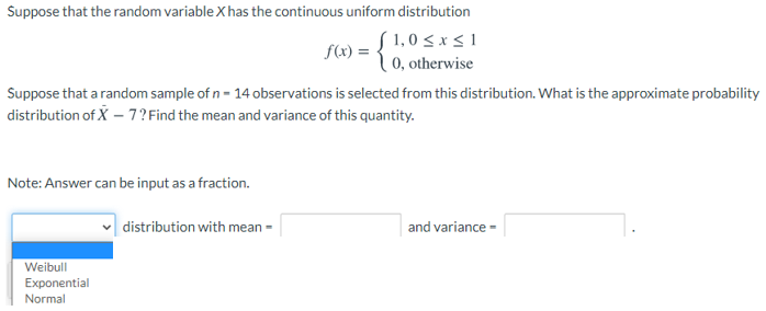 Solved Suppose that the random variable X has the continuous | Chegg.com