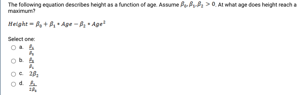 Solved The following equation describes height as a function | Chegg.com