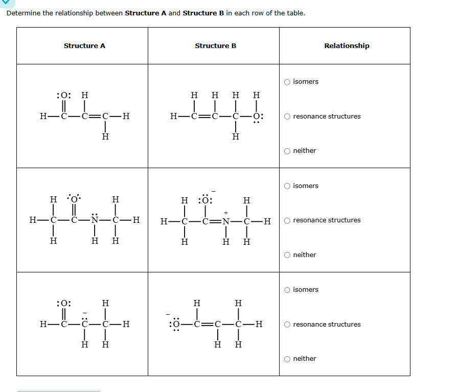 Determine the relationship between Structure A and | Chegg.com