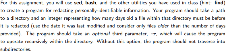 solved-for-this-assignment-you-will-use-sed-bash-and-the-chegg