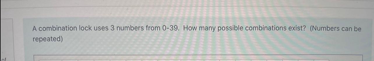 every 3 digit combination of numbers 0 9