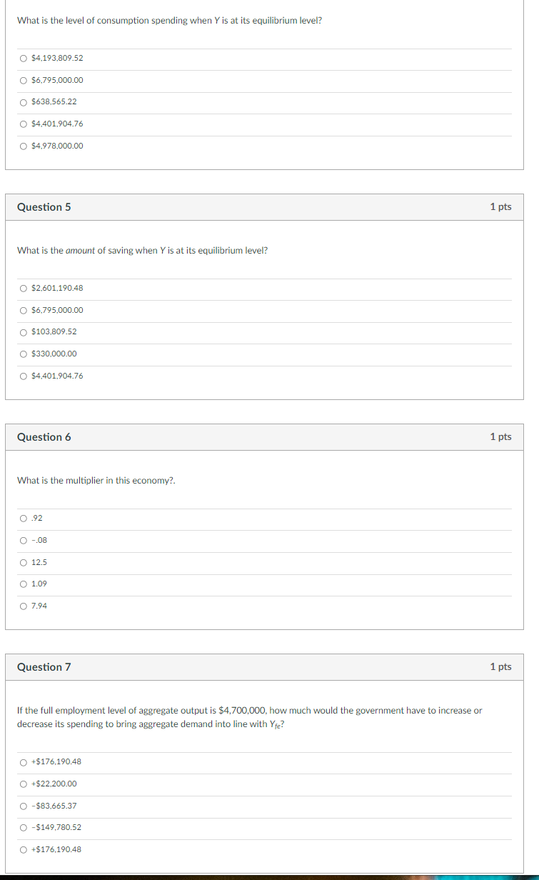 Solved Question 1 1 Pts Answer The Next SEVEN Questions On | Chegg.com