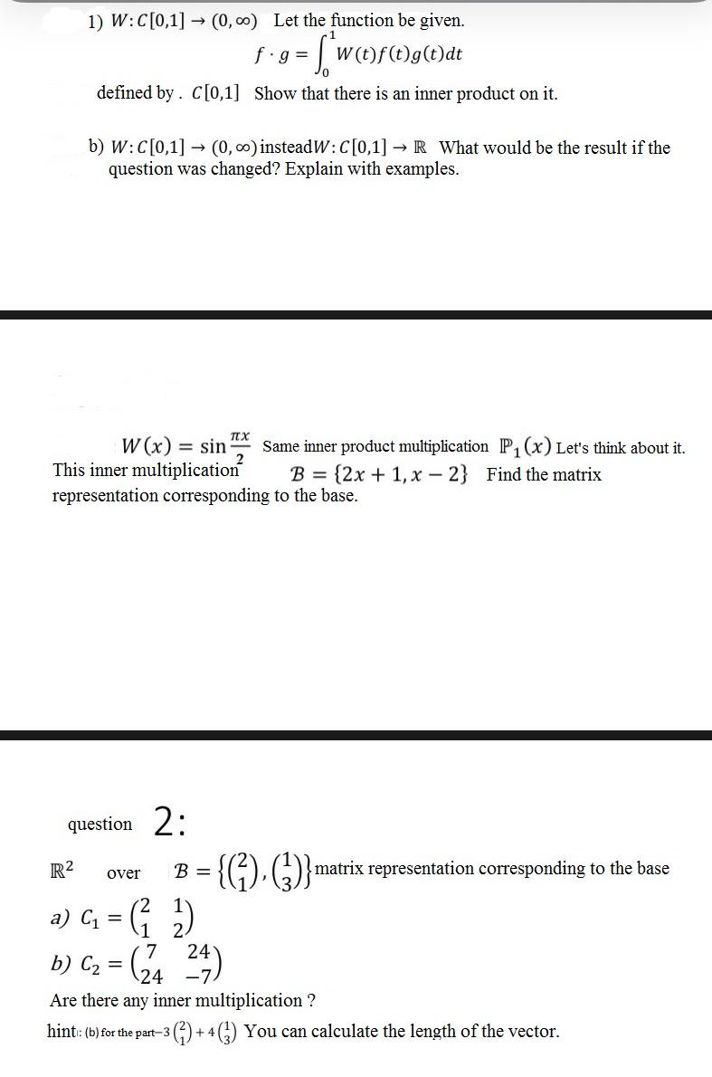 Solved 1 W C 0 1 0 00 Let The Function Be Given F Chegg Com