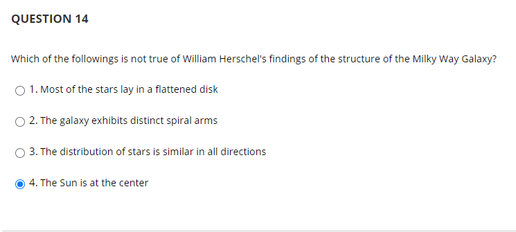 Solved QUESTION 8 Where is the Sun located in the Milky | Chegg.com