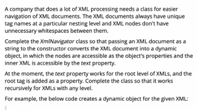 Solved A company that does a lot of XML processing needs a | Chegg.com