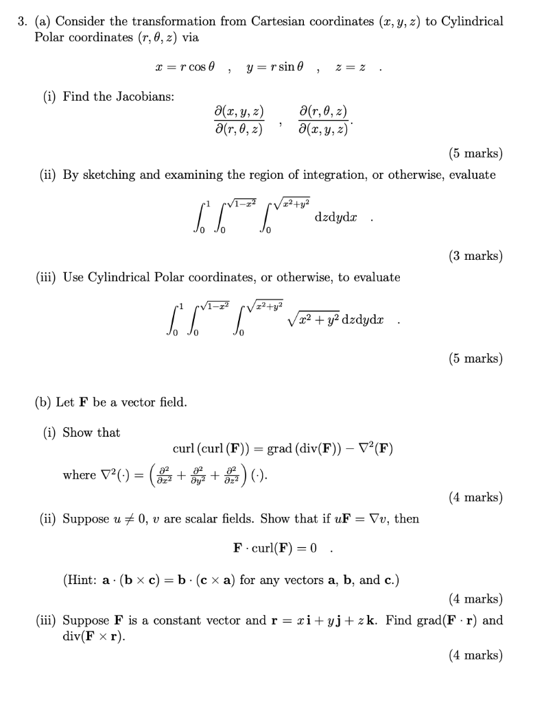 transformation matrix polar to cartesian